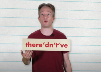 Tom Scott with the word "there'd'nt've"
