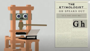 cartoon of an old printing press