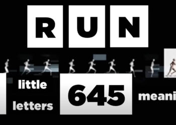 screenshot of video about the word "run"