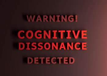 Red warning message reading "Warning! Cognitive Dissonance Detected"