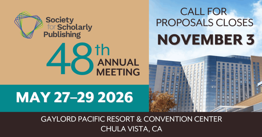 banner for the 2026 SSP Meeting, image of the convention center and annotation noting that the Call for Proposals closes November 3