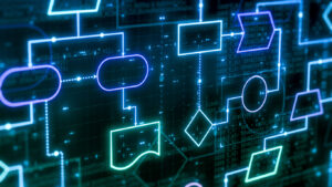Digital rendering of a flowchart