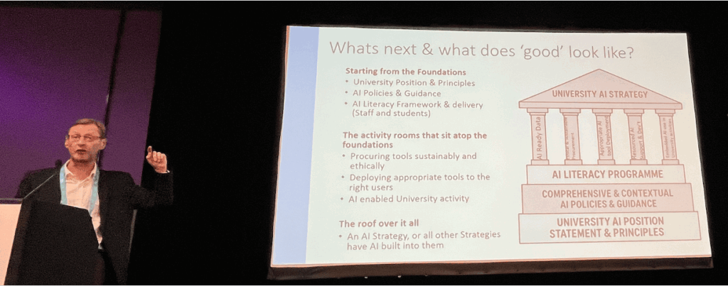 Photo of Mark Hughes speaking at the UKSG Forum