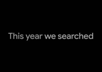 screen grab reading "this year we searched"