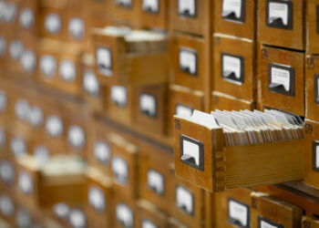 Library card catalog