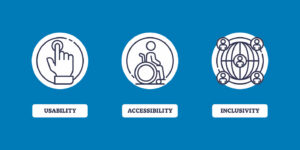 usability, accessibility, and inclusivity icons
