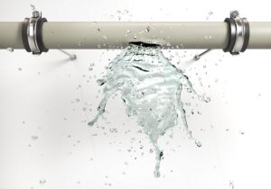 Decorative image of a leaking pipe, representing the ways in which scholarly metadata is unreliable and full of gaps