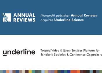 Promotional banner for the acquisition of Underline Science by Annual Reviews.