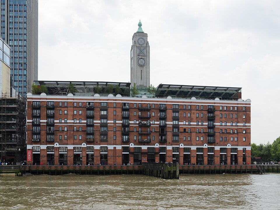 Photograph of the OXO Tower in London, England