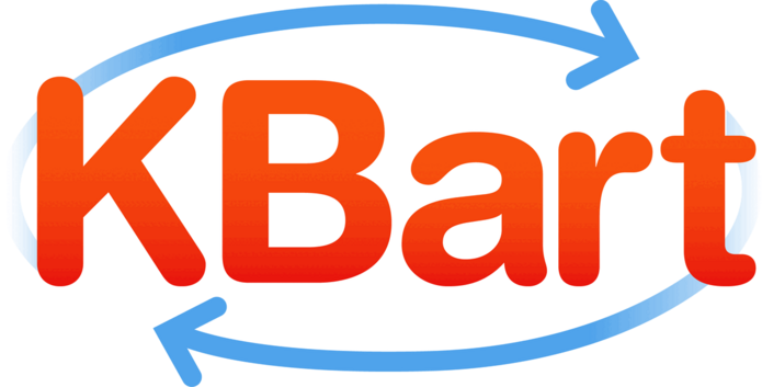 Logo for KBART, a metadata and indexing standard for scholarly publishing that supports discoverability and access to resources within institutions like university libraries, among others