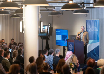 Will Schweitzer addressing the Silverchair Platform Strategies 2026 meeting