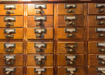 library card catalogue